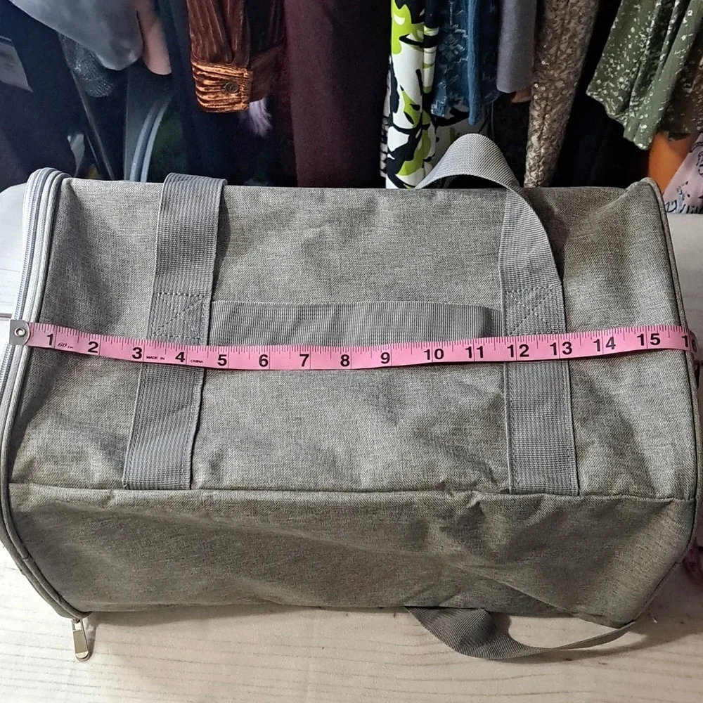 Gray Pet Carrier Travel Bag